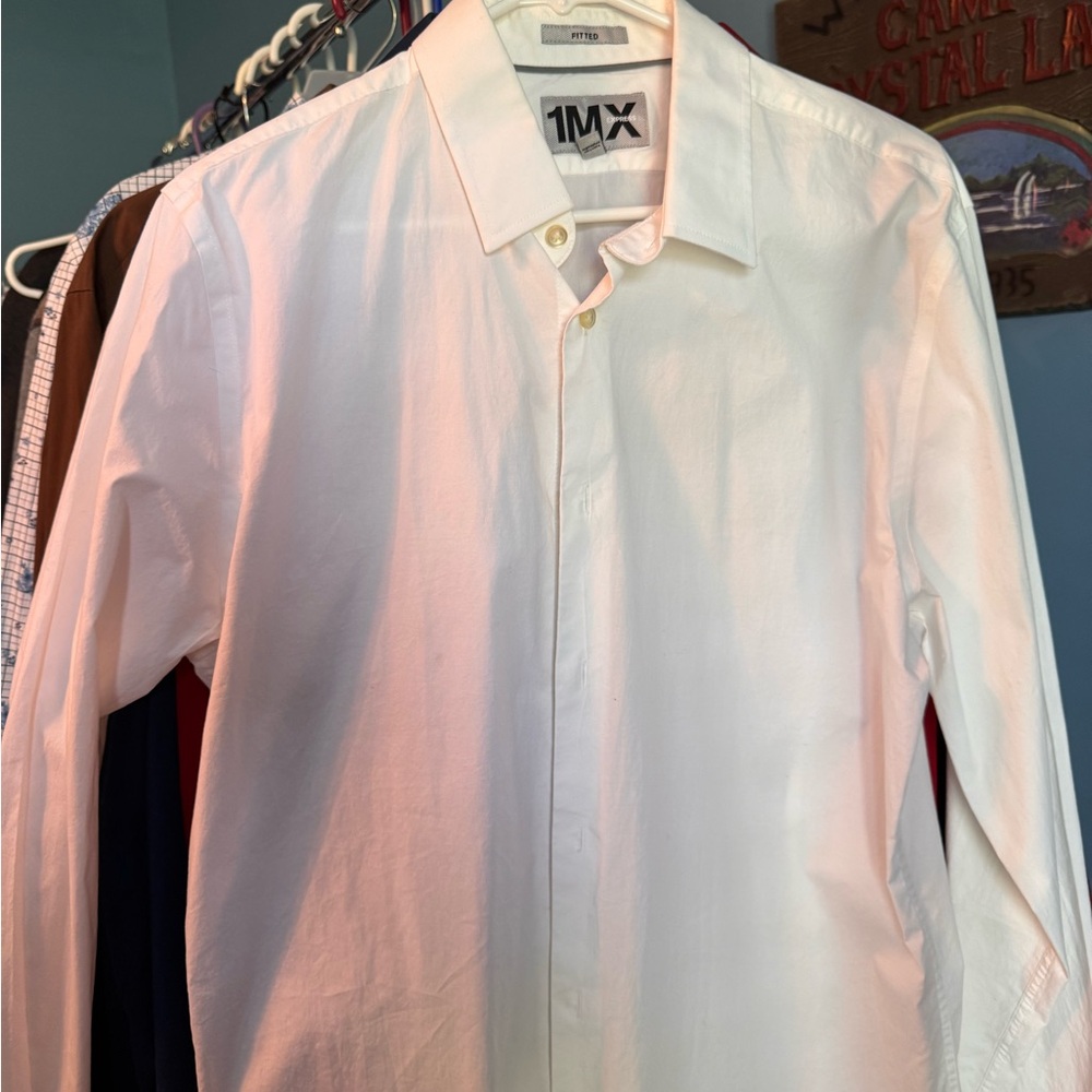 Express White Dress Shirt Classic Collar
